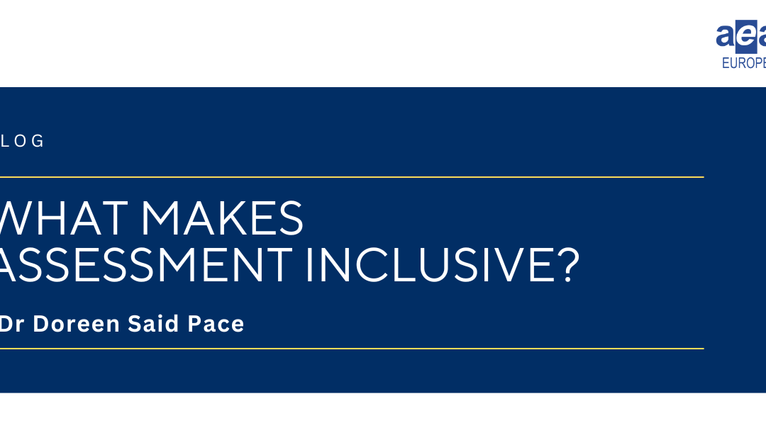 What makes assessment inclusive?