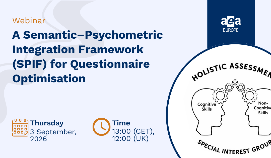 Holistic Assessment Special Interest Group Webinar